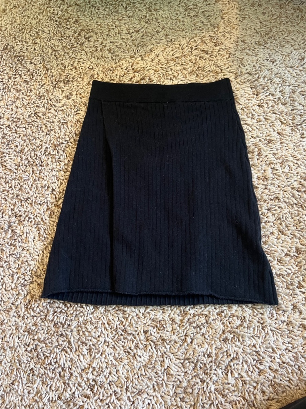 Free People ribbed knit crossover skirt